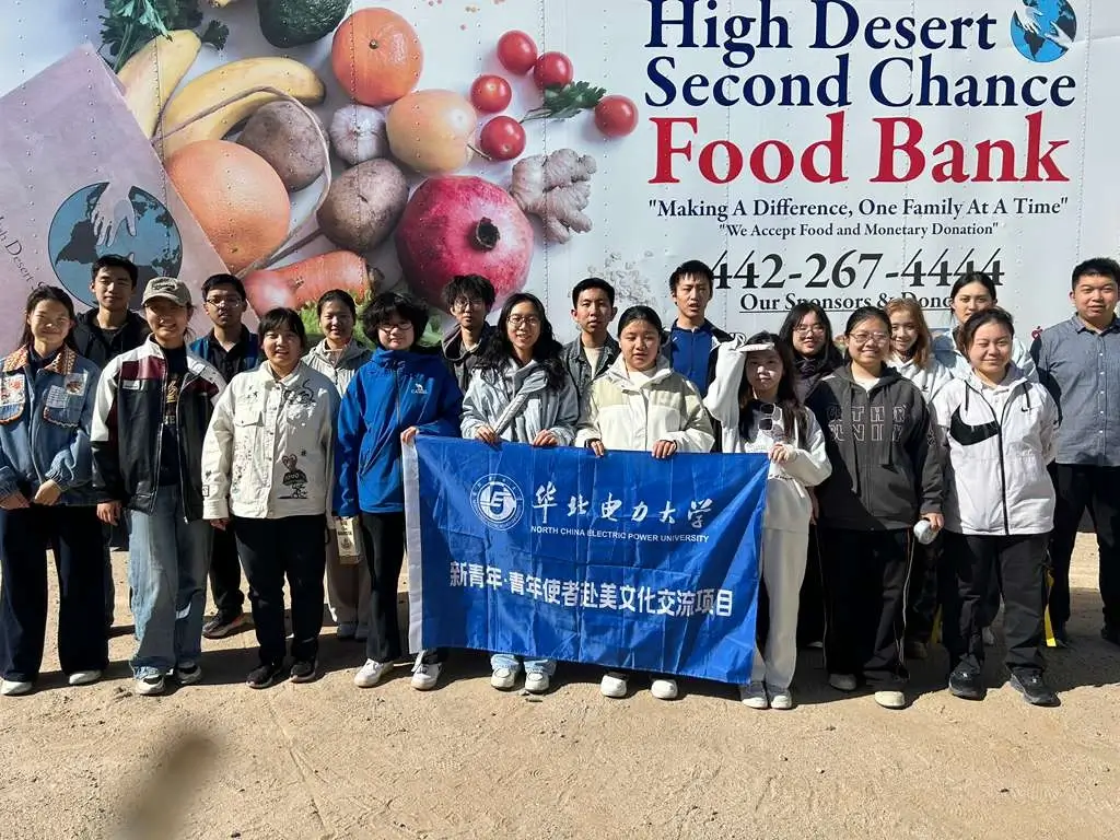 YCE University Program students volunteer at High Desert Second Chance Food Bank during a community service activity
